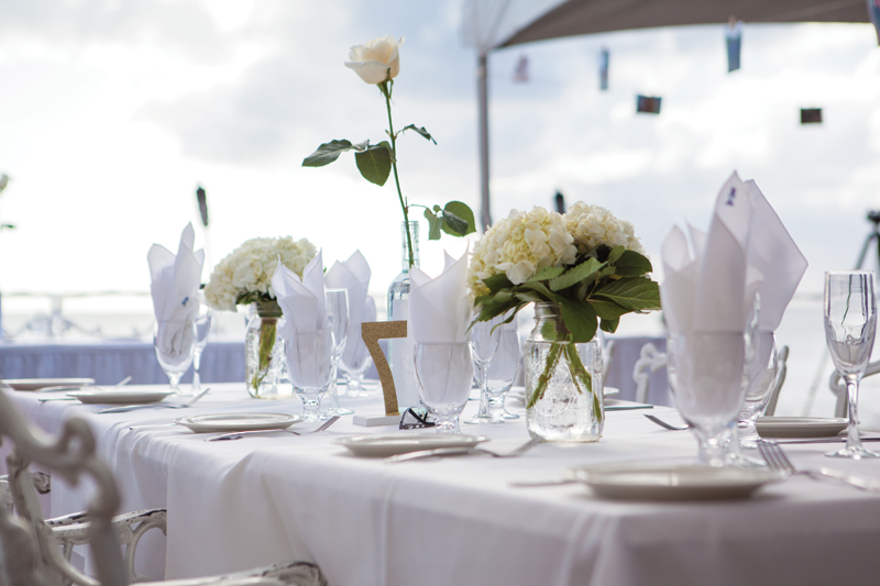 Table decoration with centerpiece