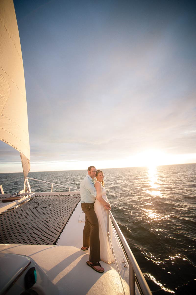 Couple on the ship