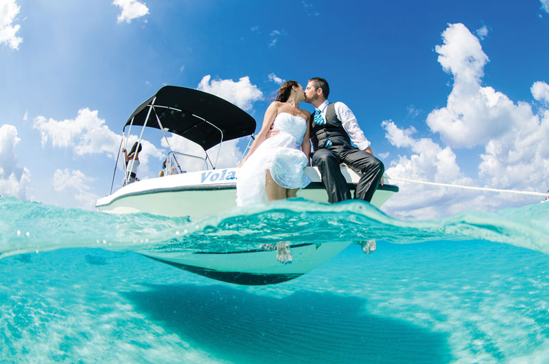 Couple on a cruise